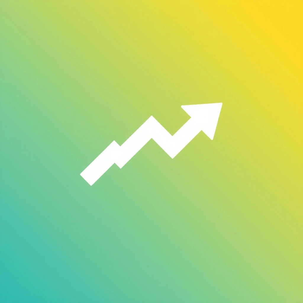 Upward trend arrow icon