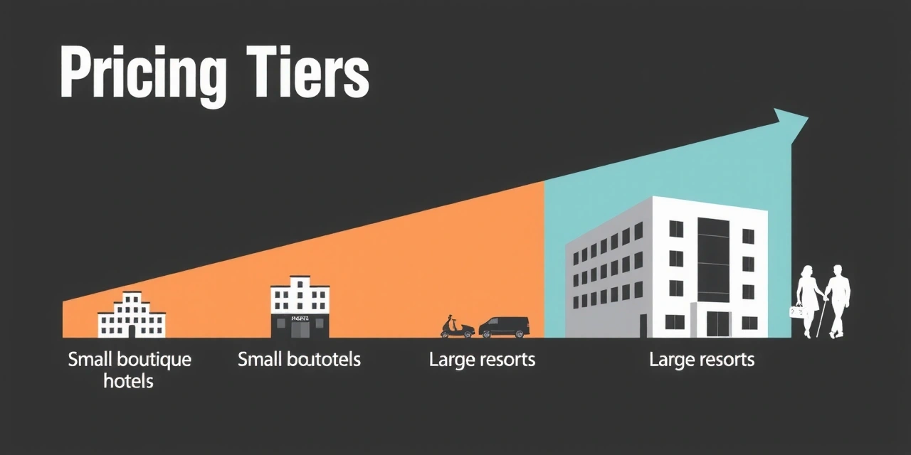 Diagram showing scalable pricing tiers